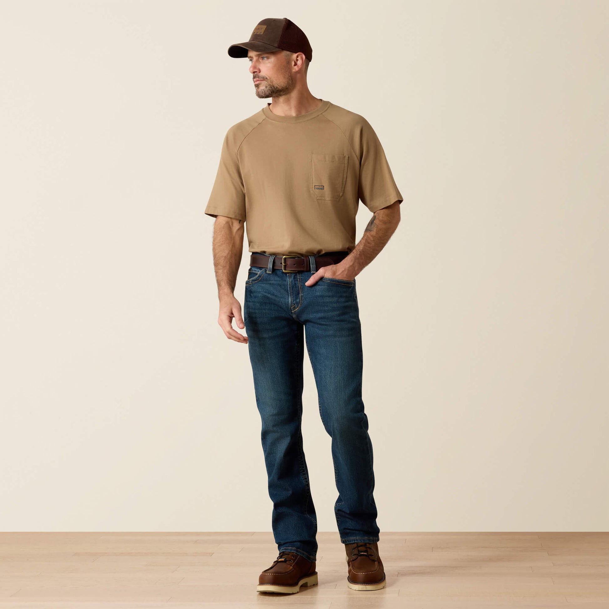 Ariat Men Rebar M7 DuraStretch Edge Stackable Straight Leg Jean