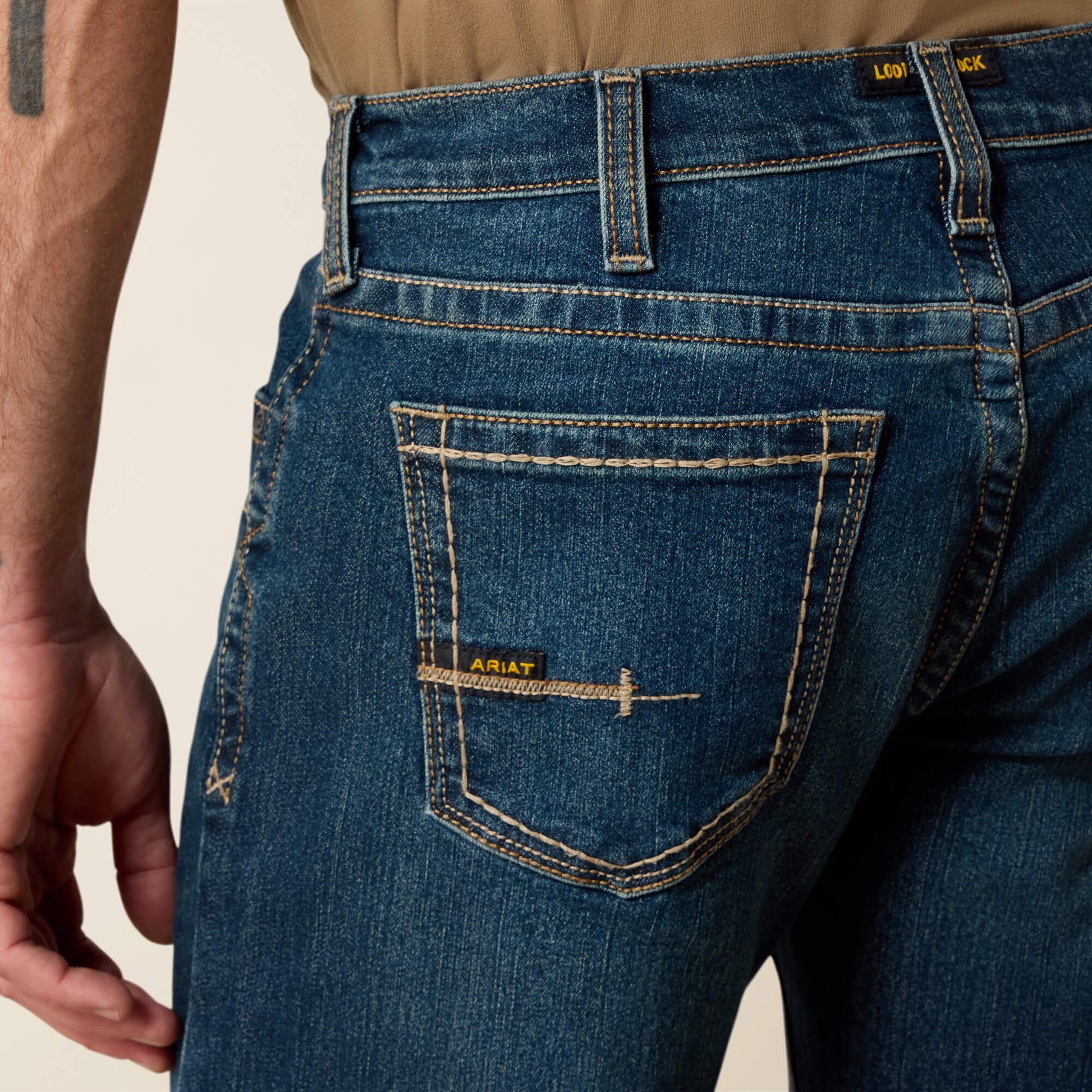 Ariat Men Rebar M7 DuraStretch Edge Stackable Straight Leg Jean