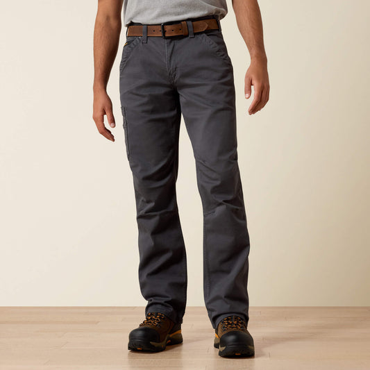 Ariat Men Rebar M4 Relaxed DuraStretch Washed Twill Dungaree Boot Cut Pant