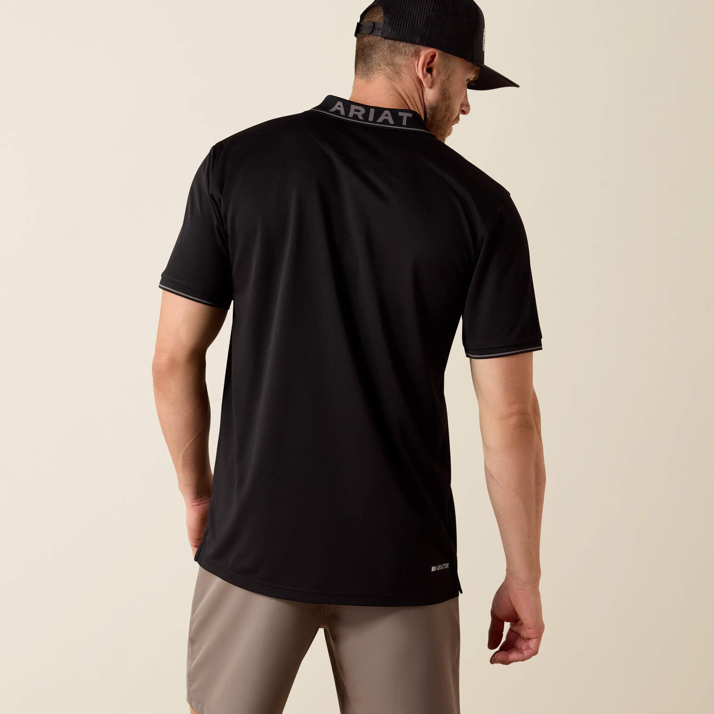 Ariat Men Logo Fitted Polo