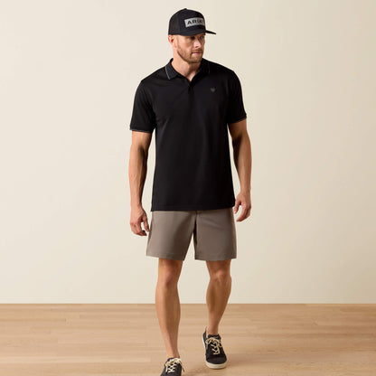 Ariat Men Logo Fitted Polo