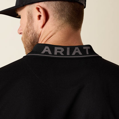 Ariat Men Logo Fitted Polo