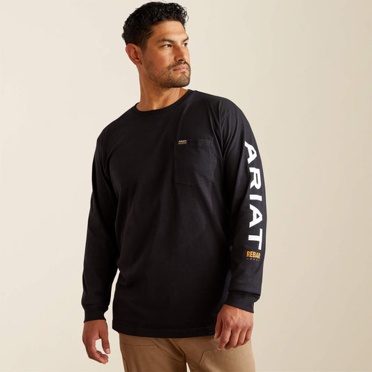 Ariat Men Rebar Cotton Strong Standard Logo Pocket T-Shirt