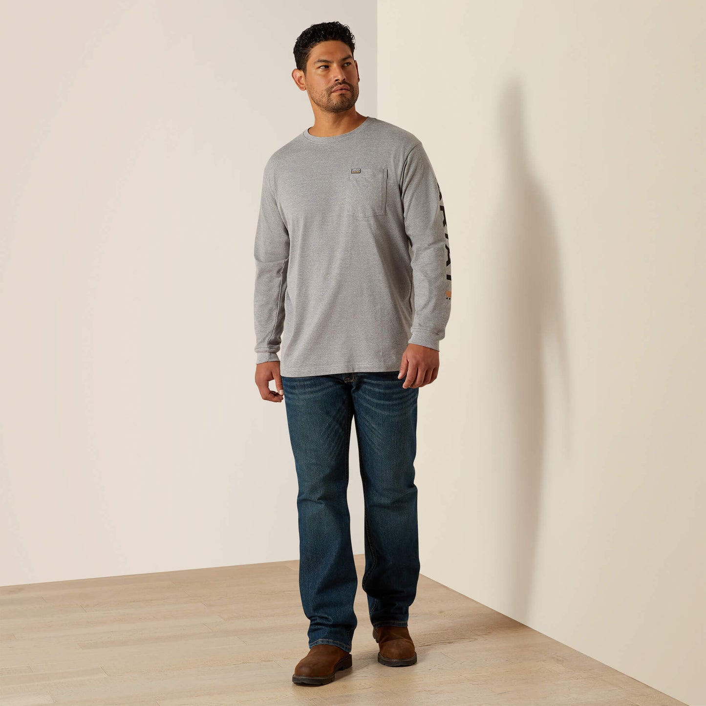 Ariat Men Rebar Cotton Strong Standard Logo Pocket T-Shirt