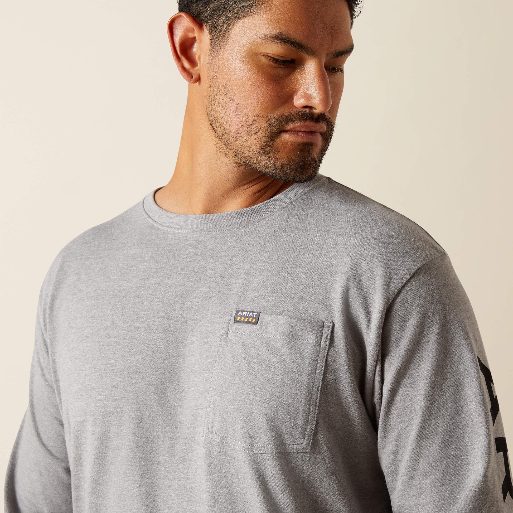 Ariat Men Rebar Cotton Strong Standard Logo Pocket T-Shirt