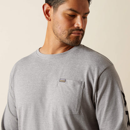 Ariat Men Rebar Cotton Strong Standard Logo Pocket T-Shirt