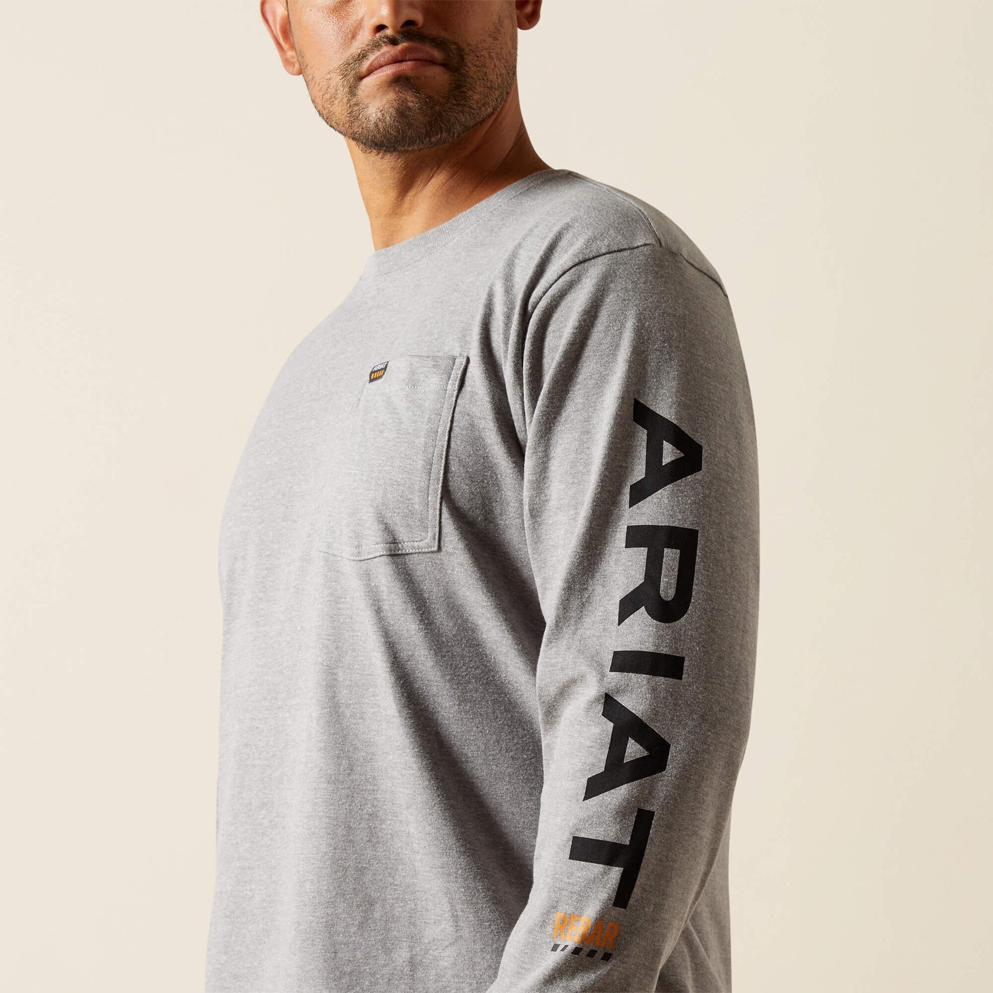 Ariat Men Rebar Cotton Strong Standard Logo Pocket T-Shirt