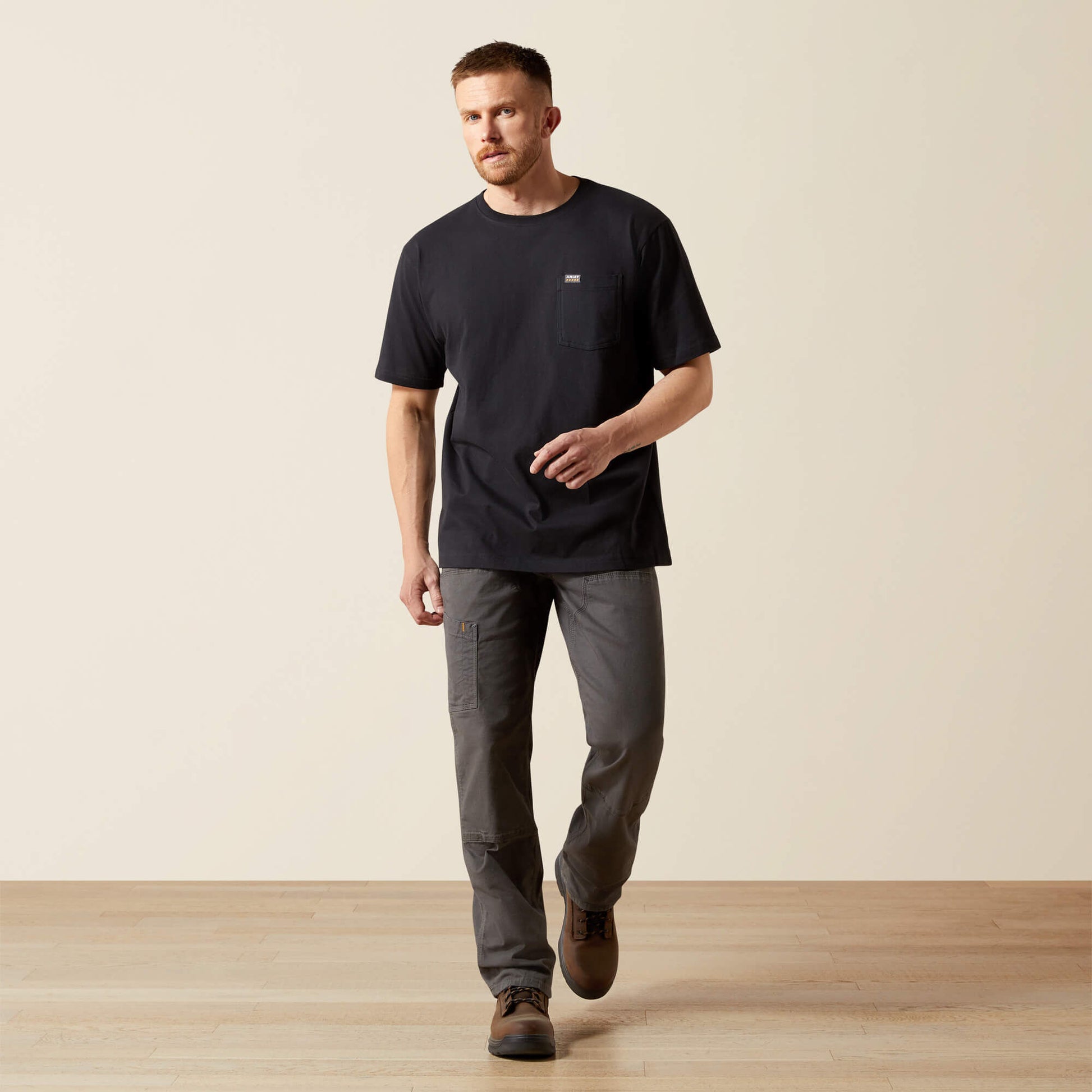 Ariat Men Rebar Cotton Strong Standard Pocket T-Shirt