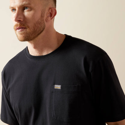 Ariat Men Rebar Cotton Strong Standard Pocket T-Shirt