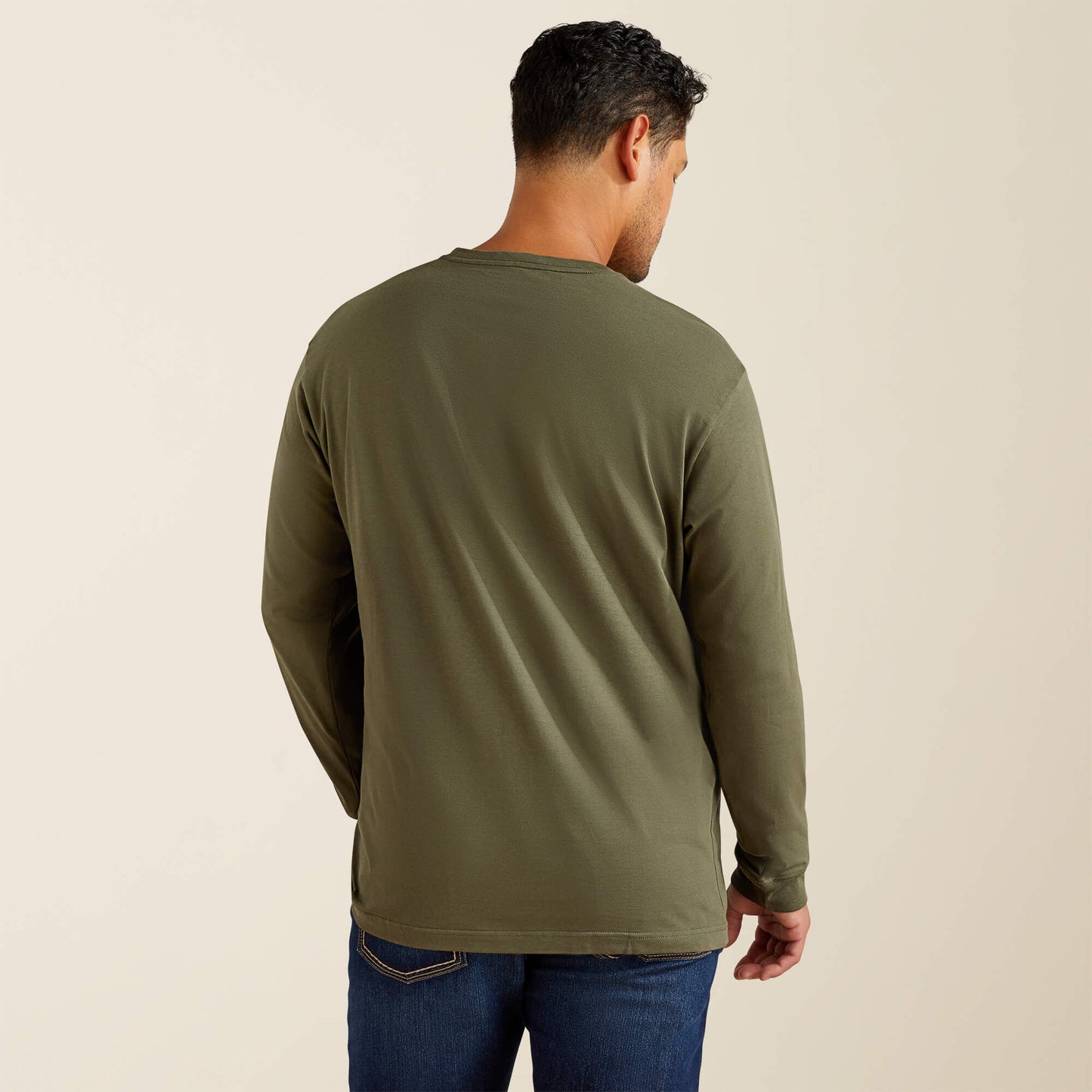 Ariat Men Rebar Cotton Strong Standard Logo Pocket T-Shirt
