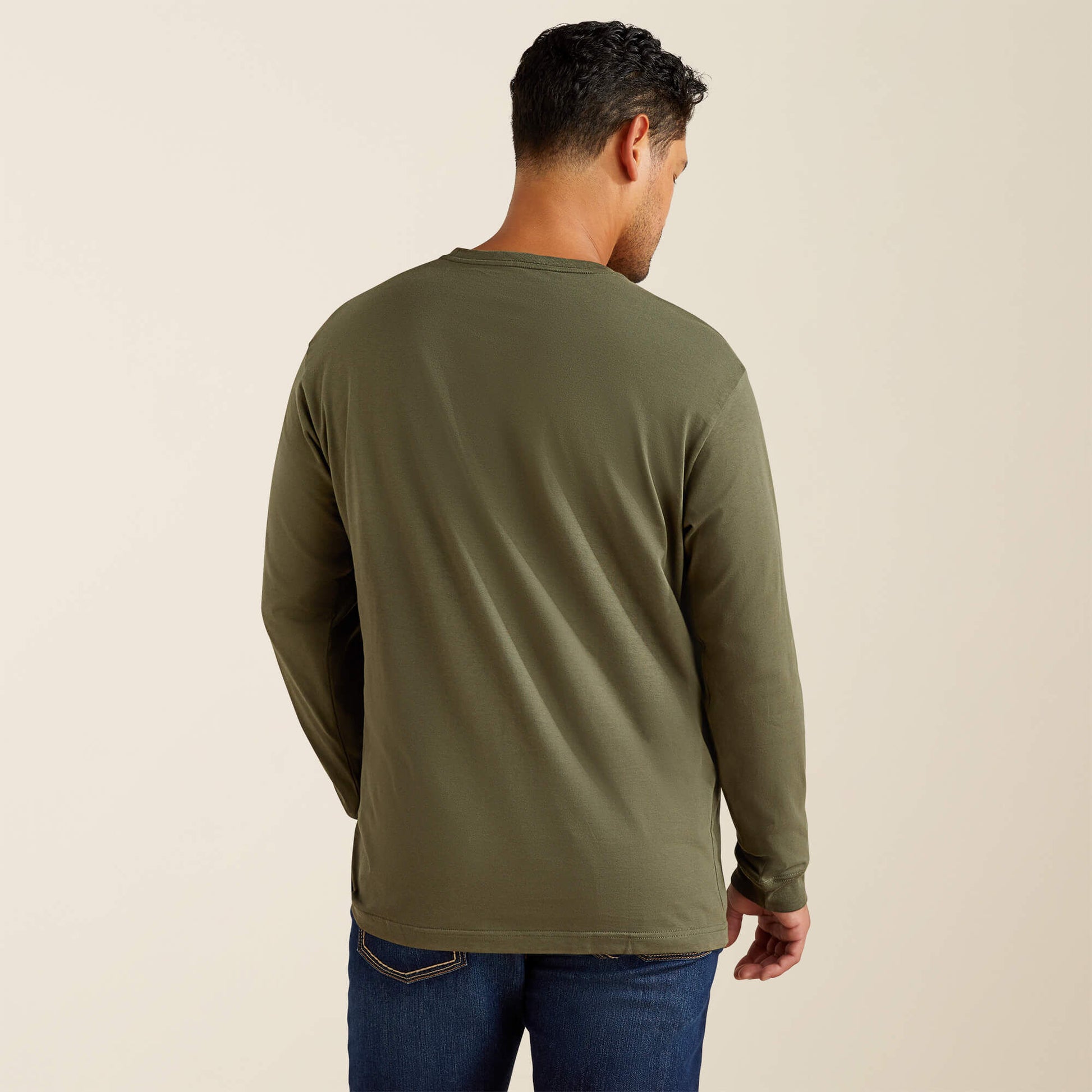 Ariat Men Rebar Cotton Strong Standard Logo Pocket T-Shirt