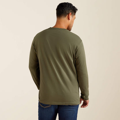 Ariat Men Rebar Cotton Strong Standard Logo Pocket T-Shirt