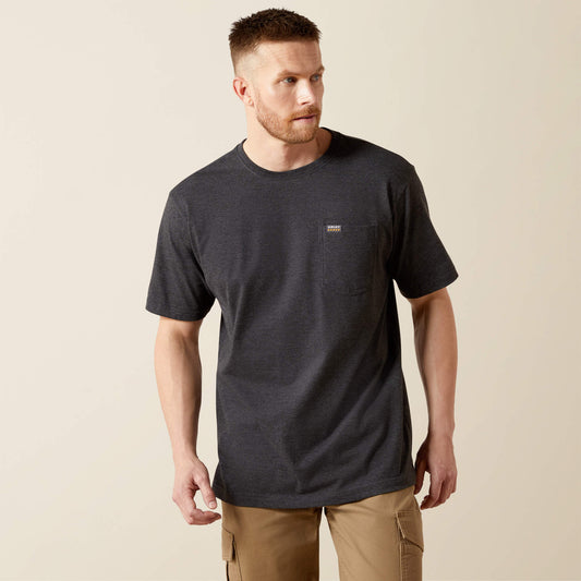 Ariat Men Rebar Cotton Strong Standard Pocket T-Shirt