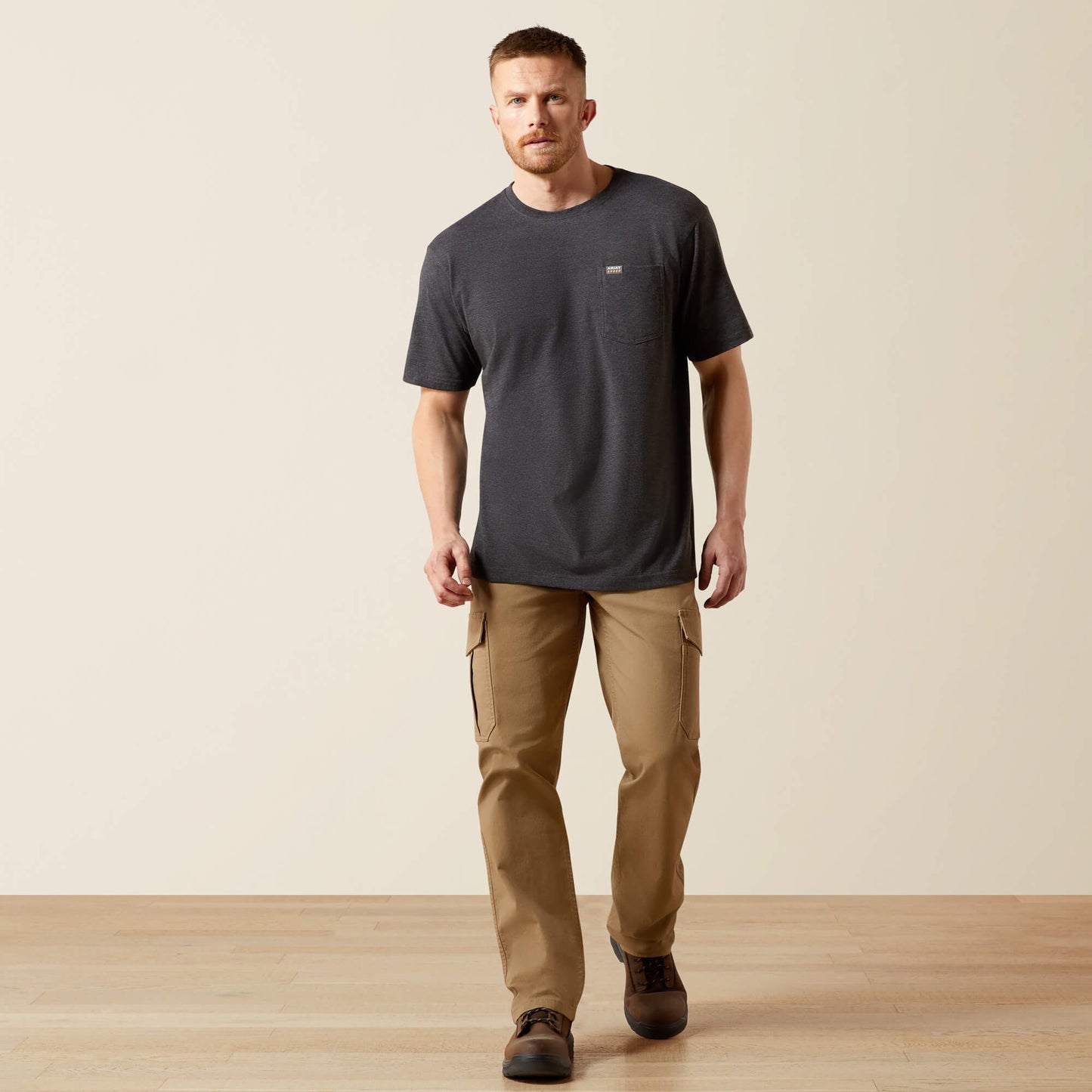 Ariat Men Rebar Cotton Strong Standard Pocket T-Shirt