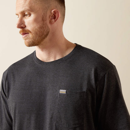Ariat Men Rebar Cotton Strong Standard Pocket T-Shirt