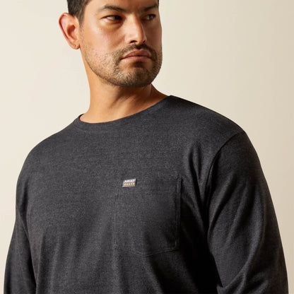 Ariat Men Rebar Cotton Strong Standard Pocket T-Shirt