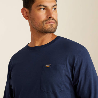 Ariat Men Rebar Cotton Strong Standard Pocket T-Shirt