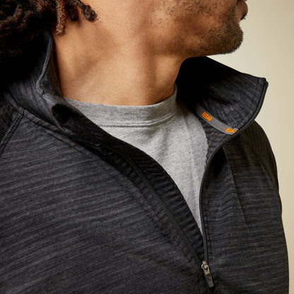 Ariat Men Rebar Gridwork Baselayer 1/4 Zip T-Shirt