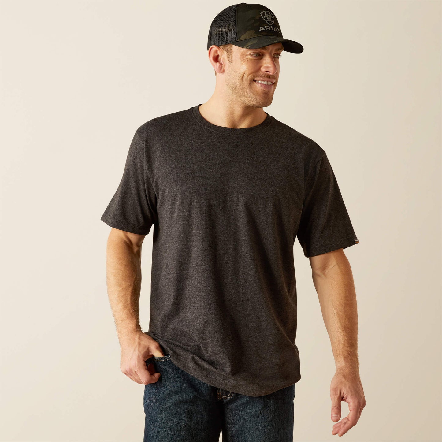 Ariat Men Rebar Cotton Strong Standard T-Shirt