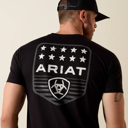 Ariat Men Ariat Stripe Patriotic Badge T-Shirt