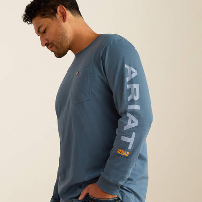 Ariat Men Rebar Cotton Strong Standard Logo Pocket T-Shirt