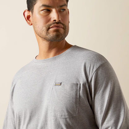 Ariat Men Rebar Cotton Strong Standard Pocket T-Shirt