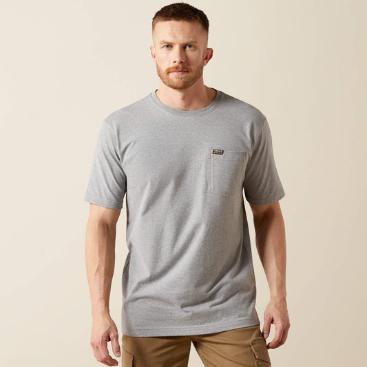 Ariat Men Rebar Cotton Strong Standard Pocket T-Shirt