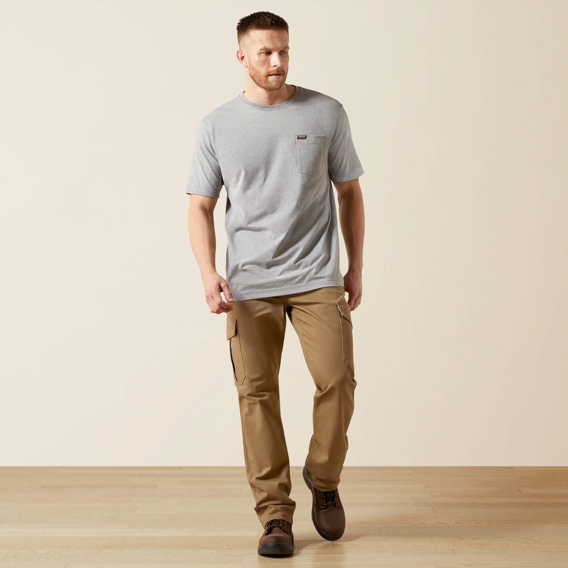 Ariat Men Rebar Cotton Strong Standard Pocket T-Shirt
