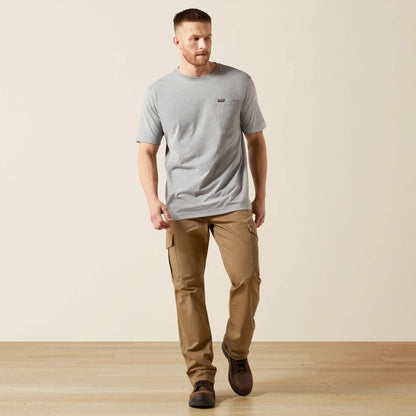 Ariat Men Rebar Cotton Strong Standard Pocket T-Shirt