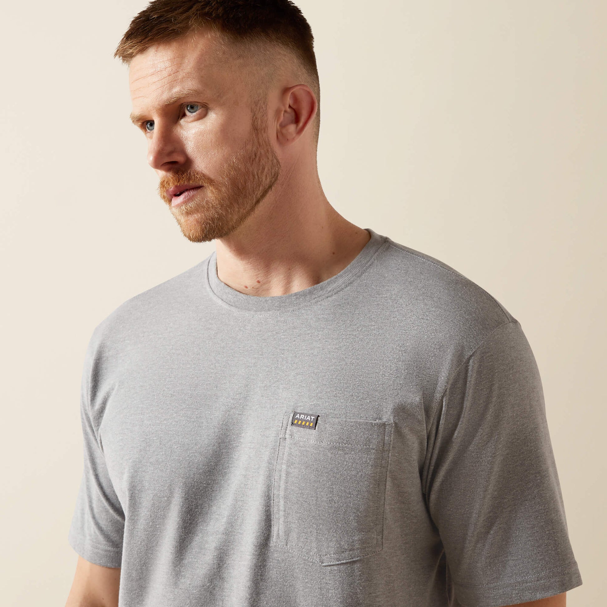 Ariat Men Rebar Cotton Strong Standard Pocket T-Shirt