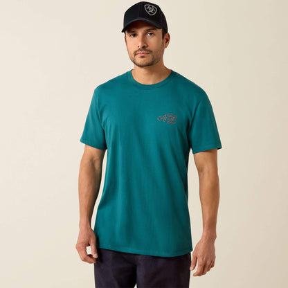 Ariat Men Ariat Cattle Skull Freedom Classic Fit T-Shirt