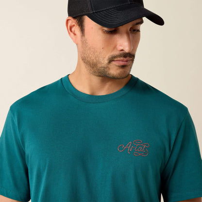 Ariat Men Ariat Cattle Skull Freedom Classic Fit T-Shirt