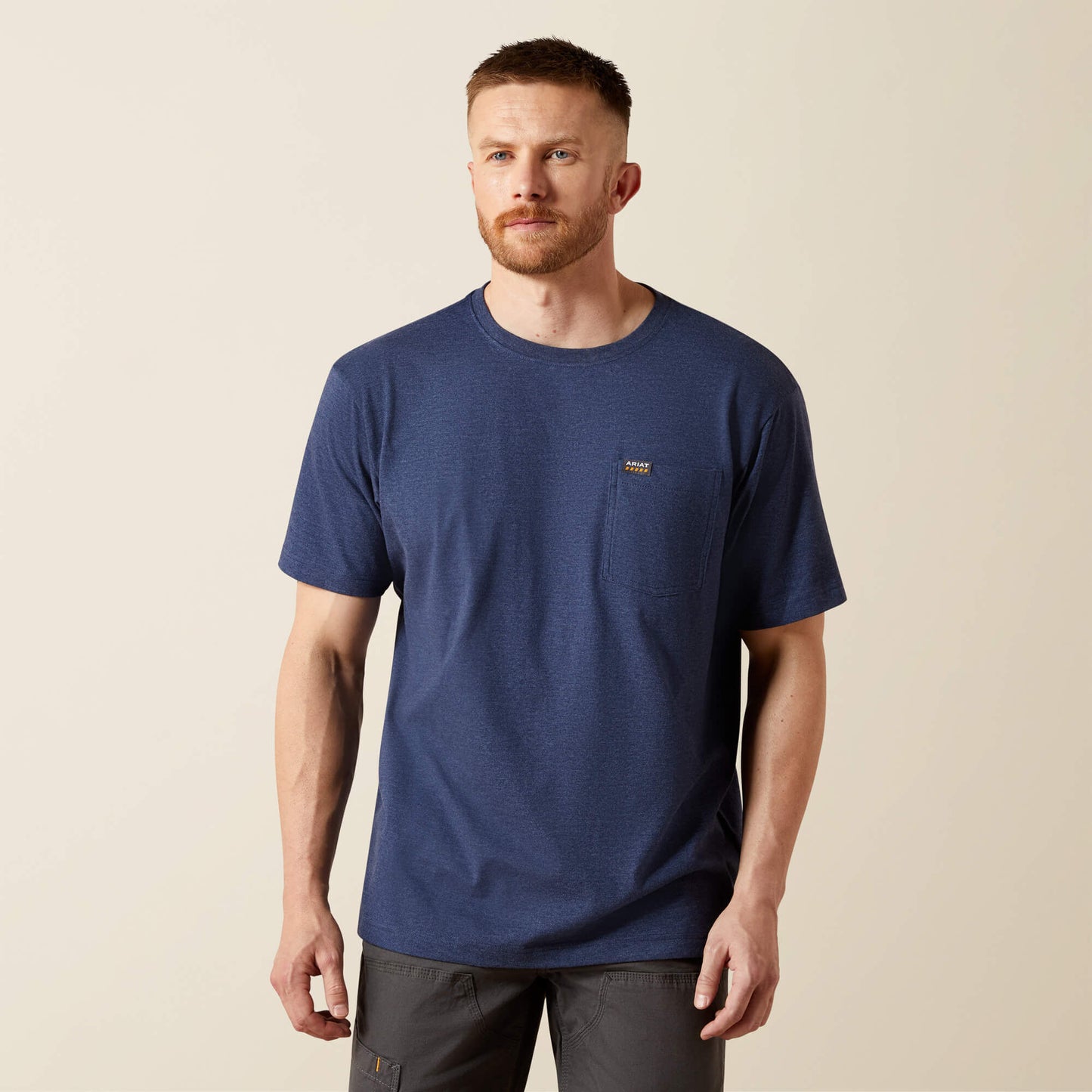 Ariat Men Rebar Cotton Strong Standard Pocket T-Shirt