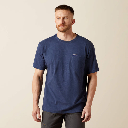 Ariat Men Rebar Cotton Strong Standard Pocket T-Shirt