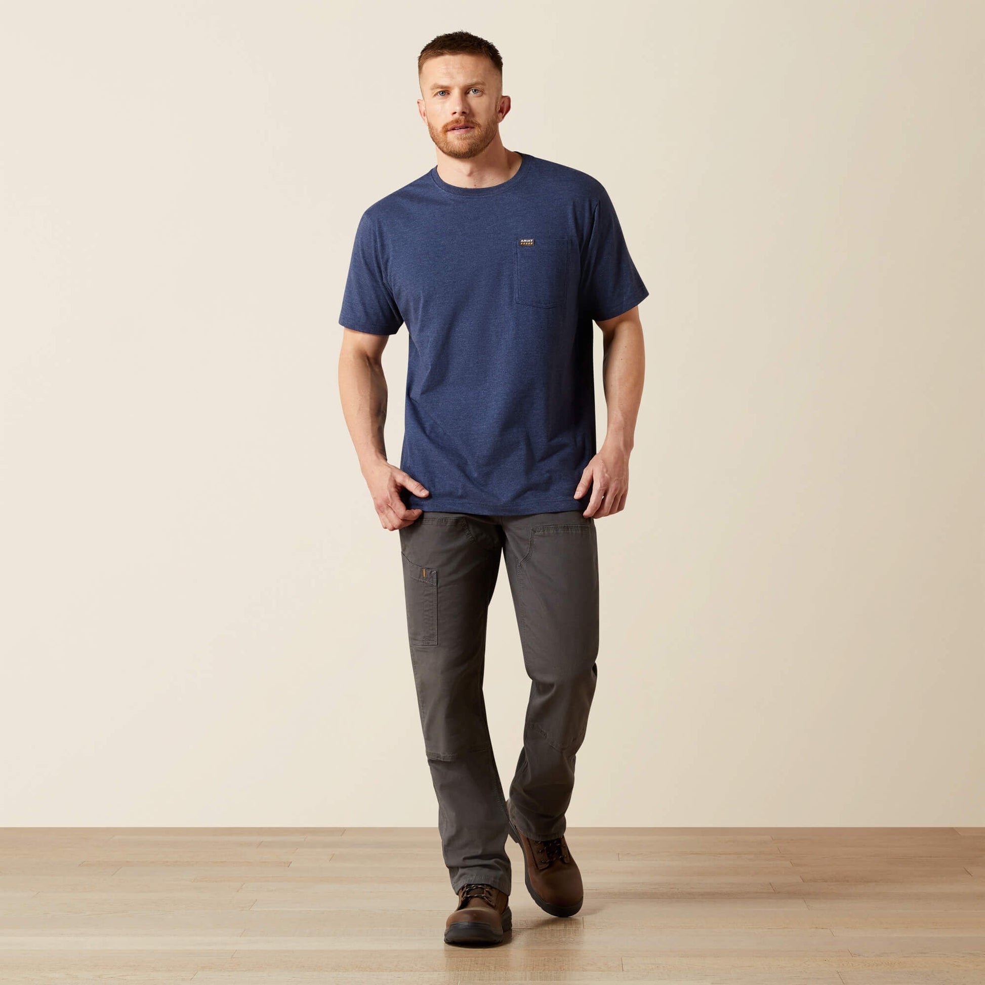 Ariat Men Rebar Cotton Strong Standard Pocket T-Shirt