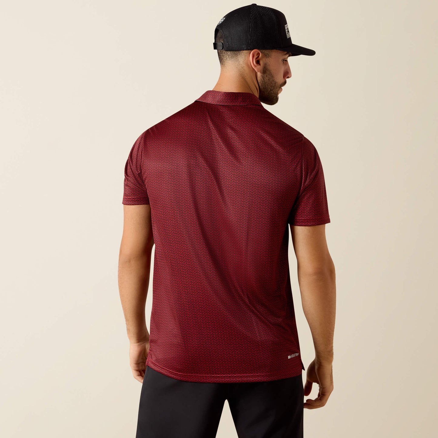 Ariat Men All Over Print Fitted Polo