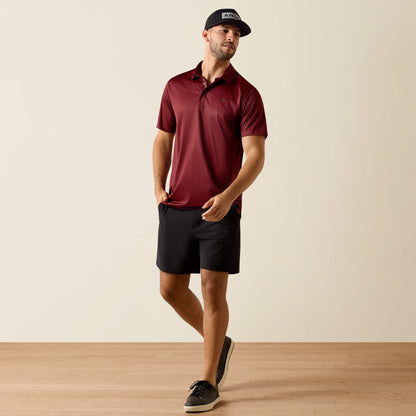 Ariat Men All Over Print Fitted Polo