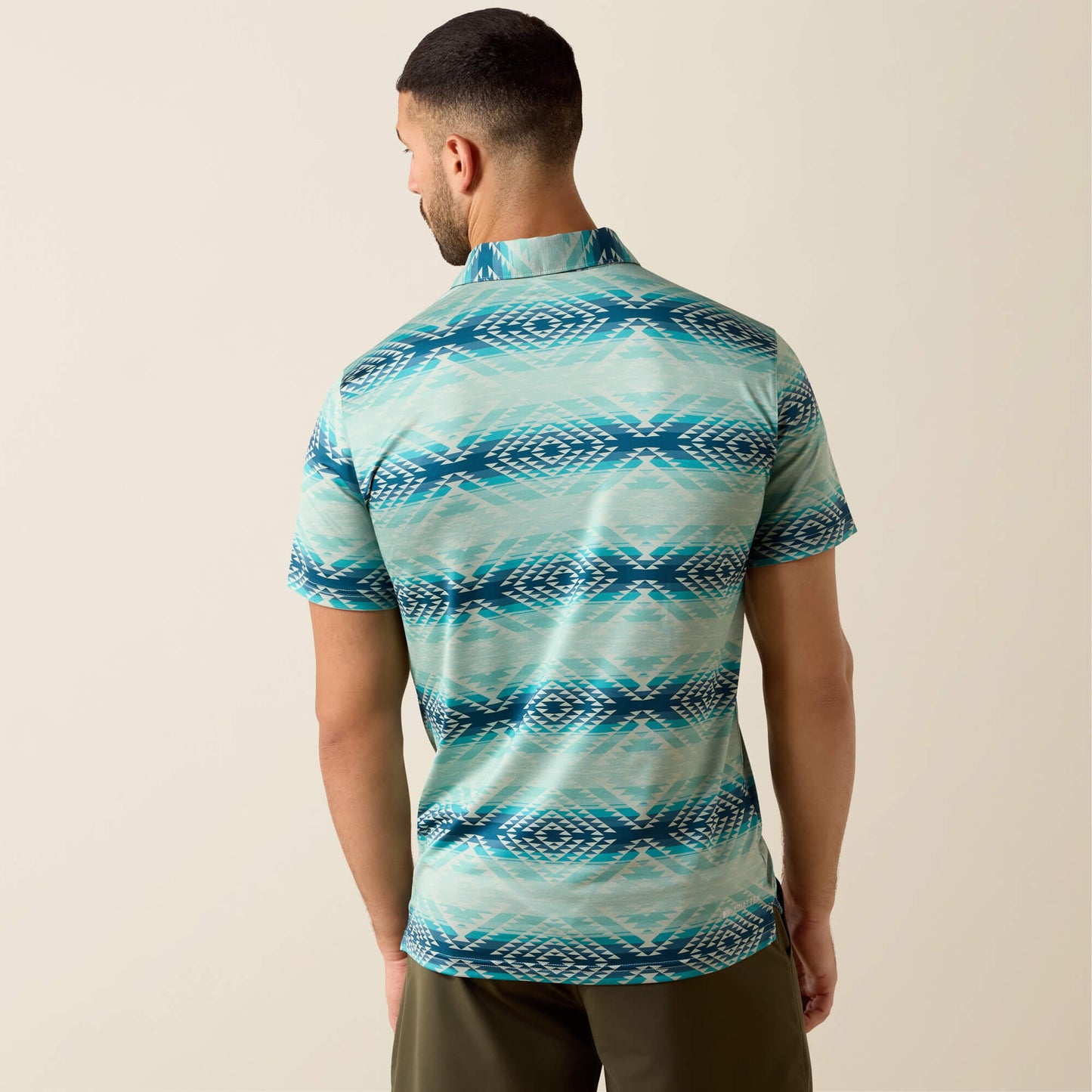Ariat Men All Over Print Heathered Classic Fit Polo