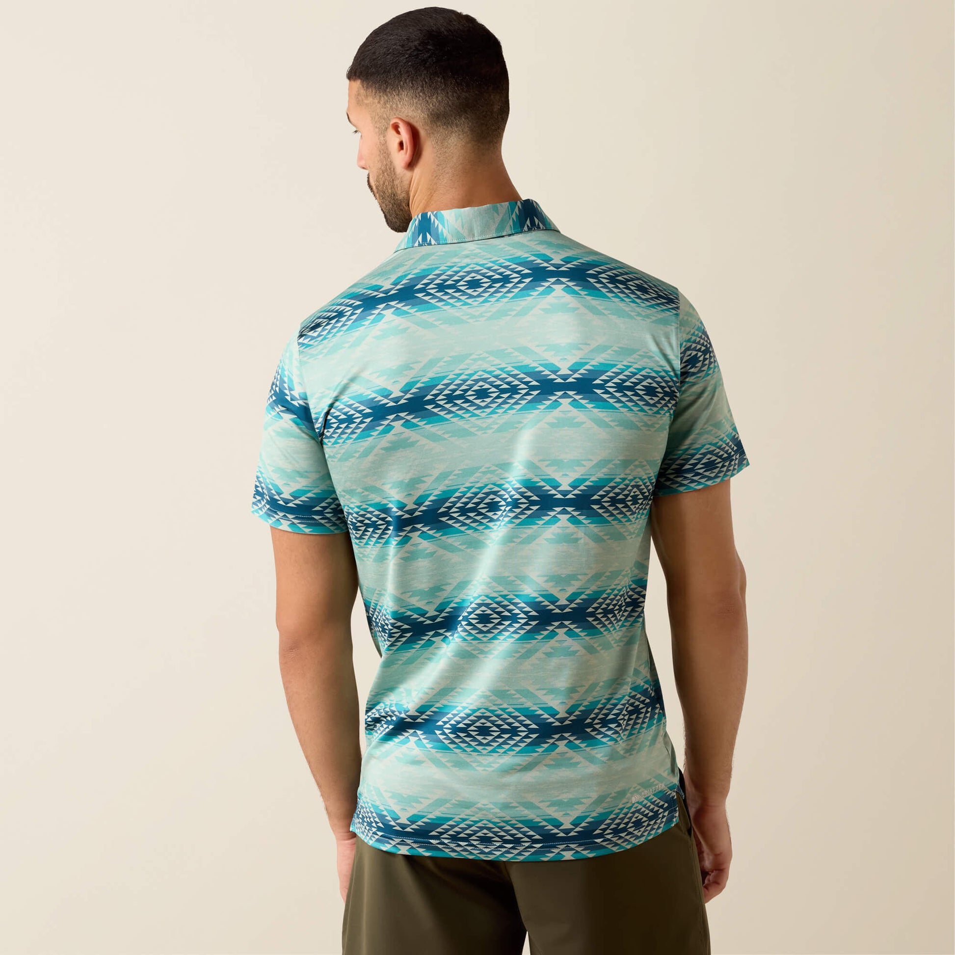 Ariat Men All Over Print Heathered Classic Fit Polo