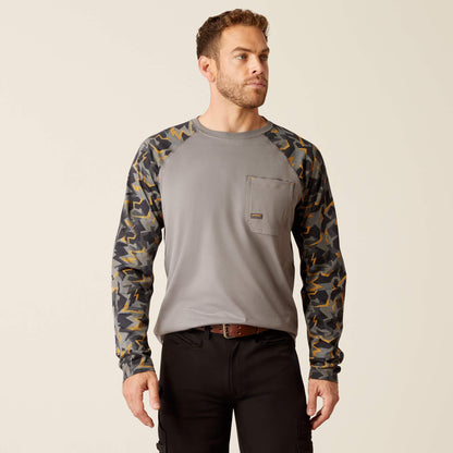 Ariat Men Rebar Workman Baseball T-Shirt