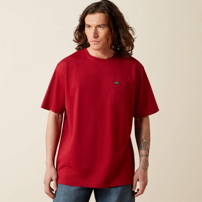Ariat Men Rebar Cotton Strong Standard Pocket T-Shirt