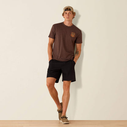 Ariat Men Ariat Stripe Patriotic Badge T-Shirt