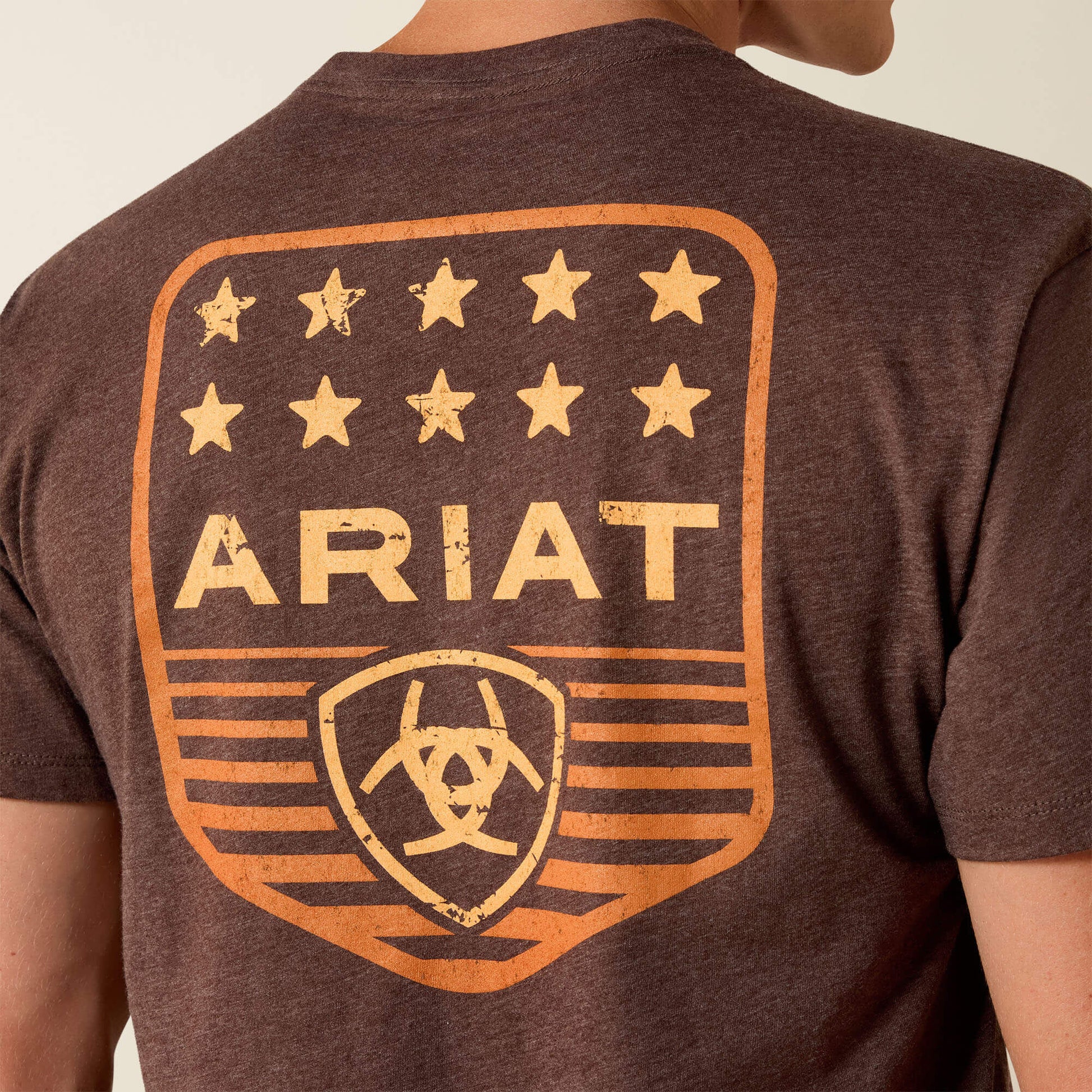 Ariat Men Ariat Stripe Patriotic Badge T-Shirt