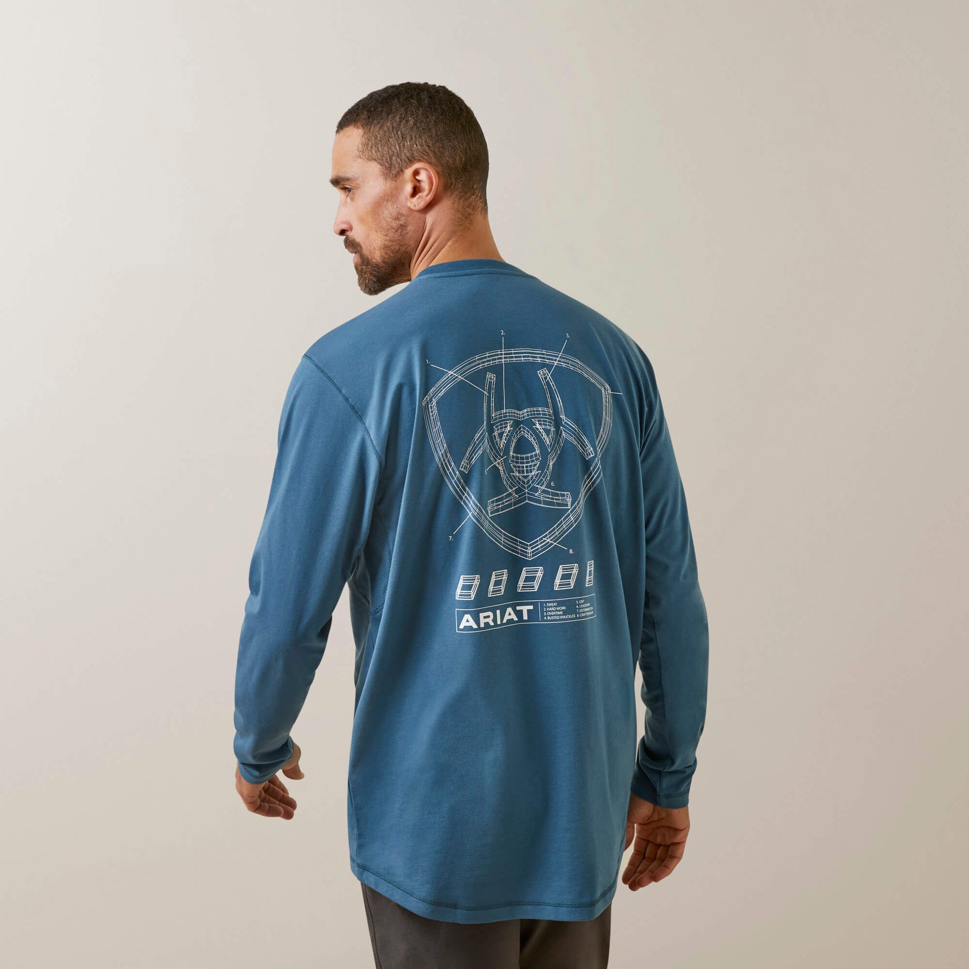 Ariat Men Rebar Workman Blueprint