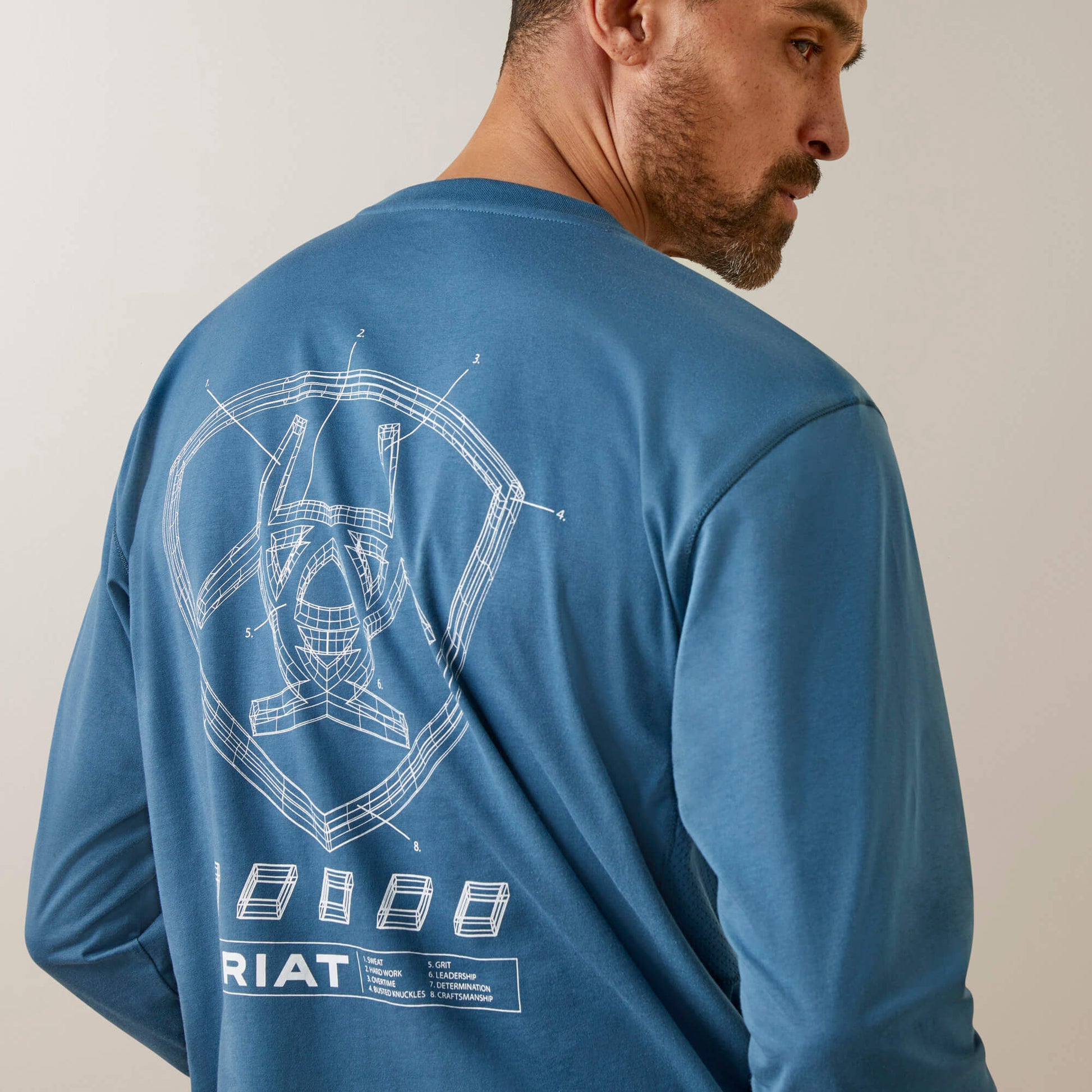 Ariat Men Rebar Workman Blueprint