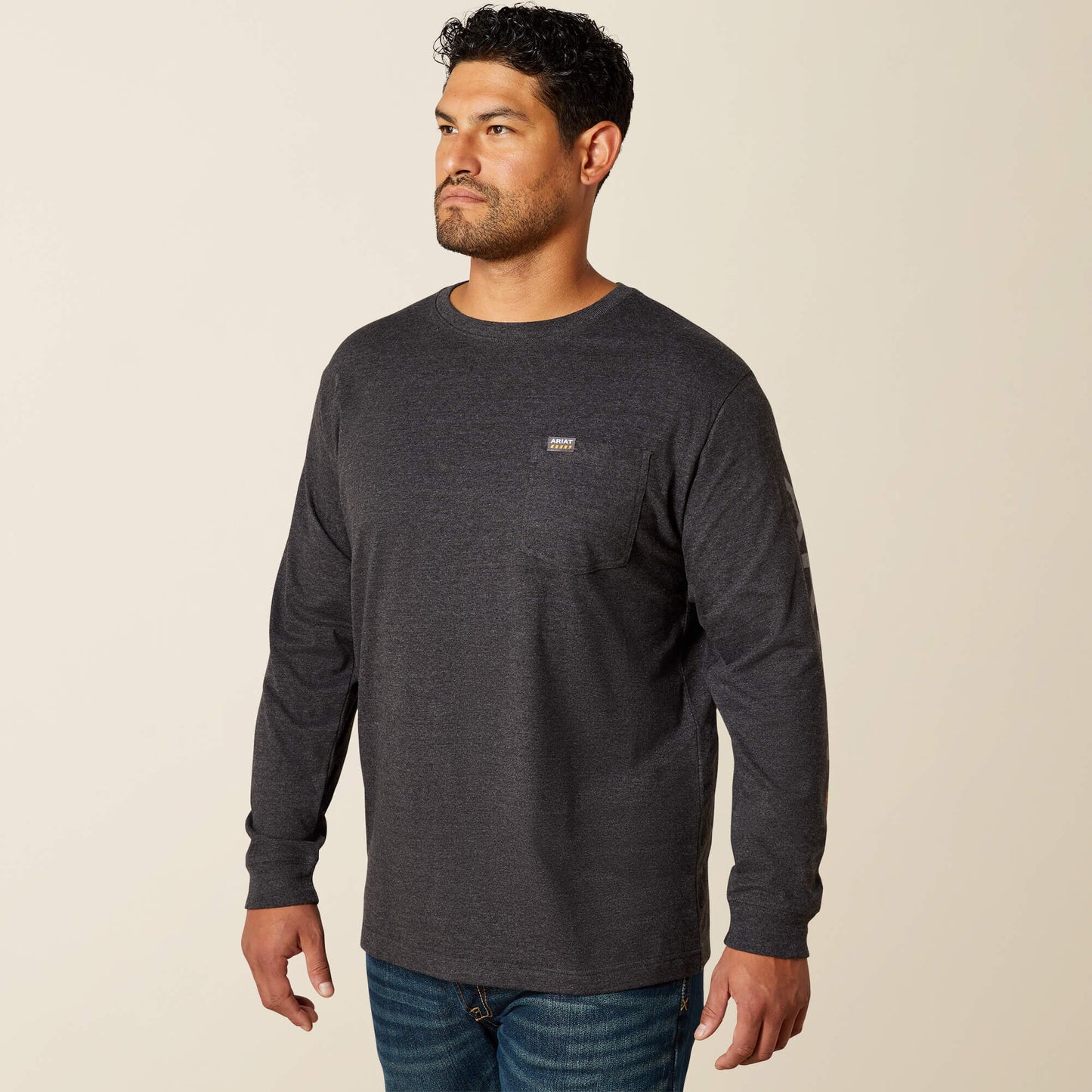 Ariat Men Rebar Cotton Strong Standard Logo Pocket T-Shirt