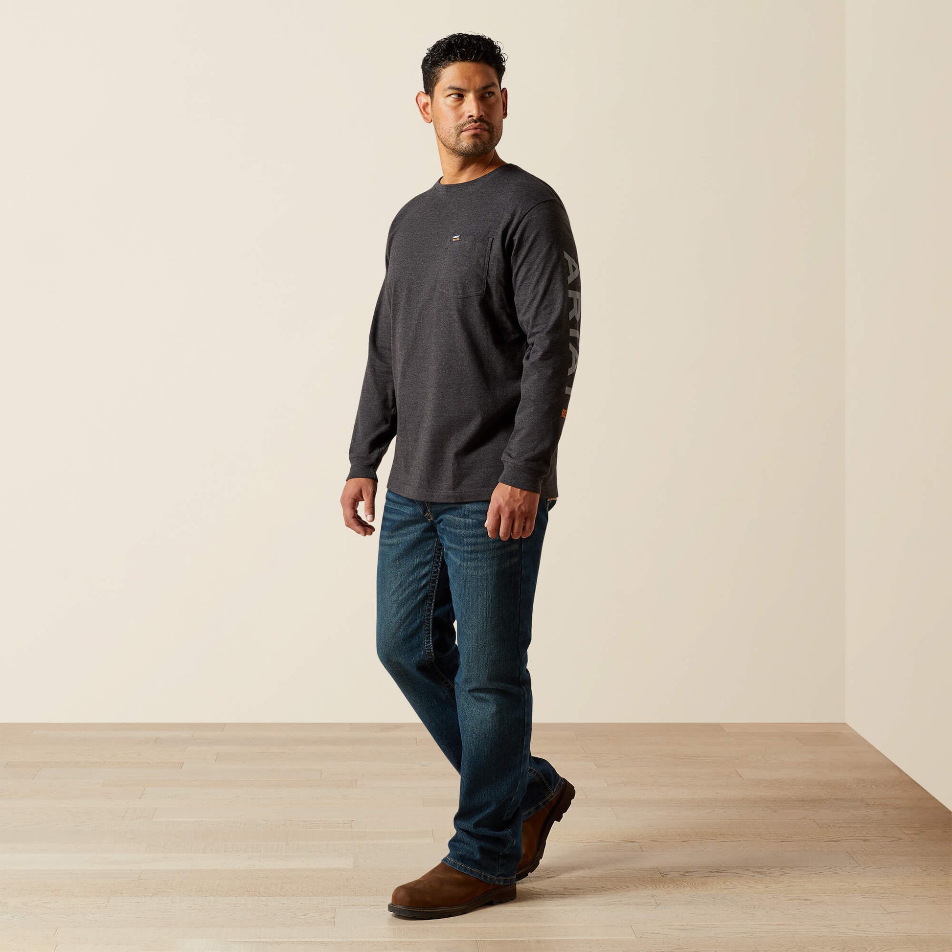 Ariat Men Rebar Cotton Strong Standard Logo Pocket T-Shirt