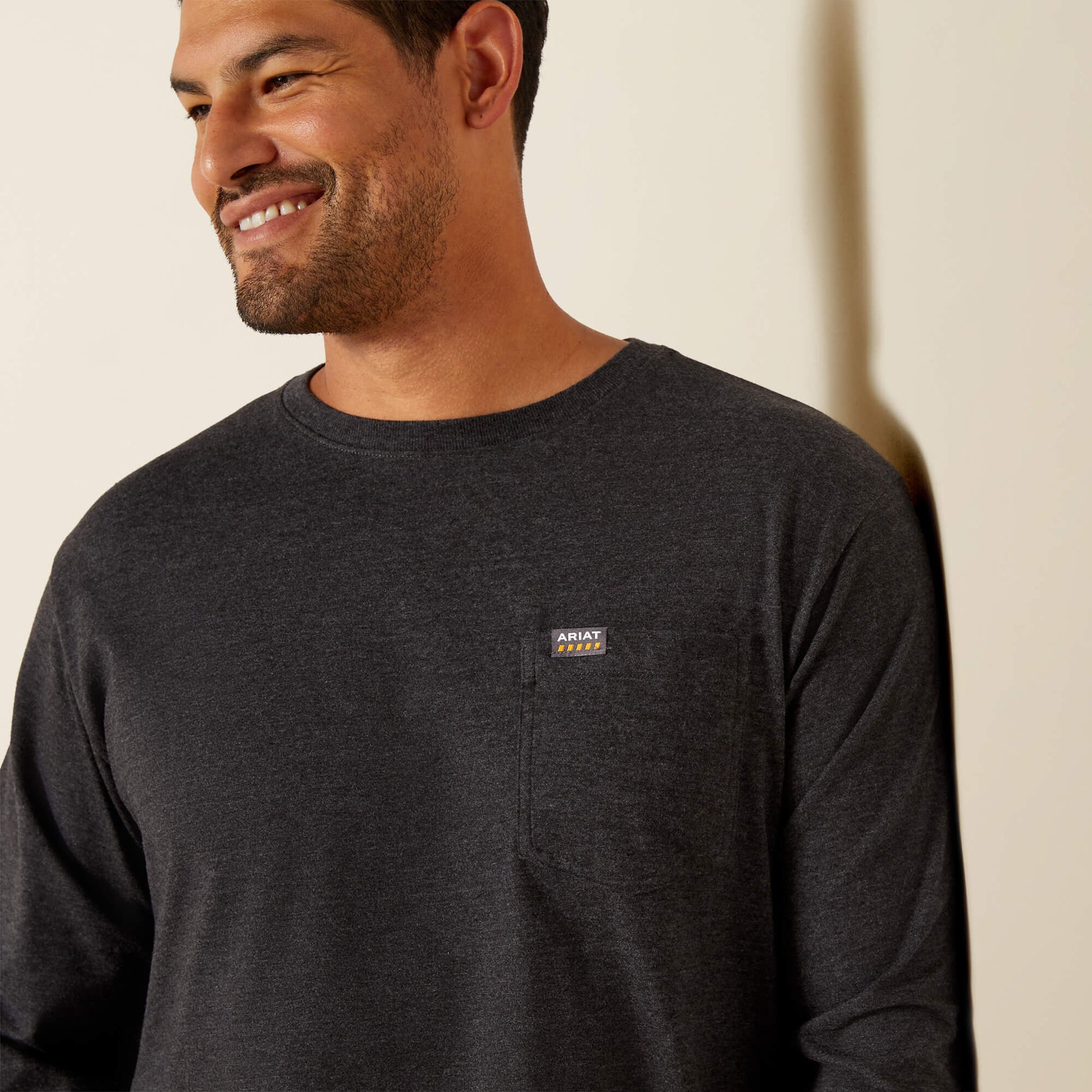 Ariat Men Rebar Cotton Strong Standard Logo Pocket T-Shirt