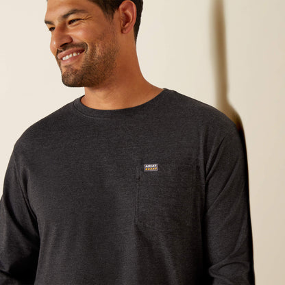 Ariat Men Rebar Cotton Strong Standard Logo Pocket T-Shirt