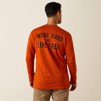 Ariat Men Rebar Cotton Strong WHLF T-Shirt